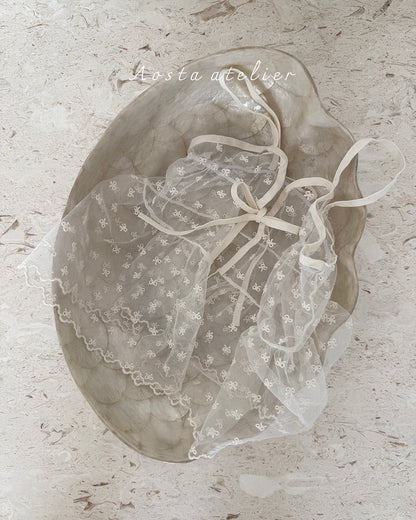 [PRE-ORDER] Lace Ribbon Open Dress
