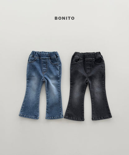 [PRE-ORDER] Boot-Cut Span Denim Pants