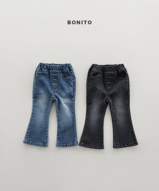 [PRE-ORDER] Boot-Cut Span Denim Pants