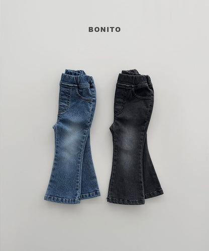 [PRE-ORDER] Boot-Cut Span Denim Pants