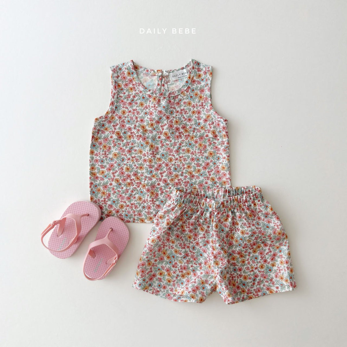 Cooling Rayon Top Bottom Set [Watermelon/M(3-4yr)]