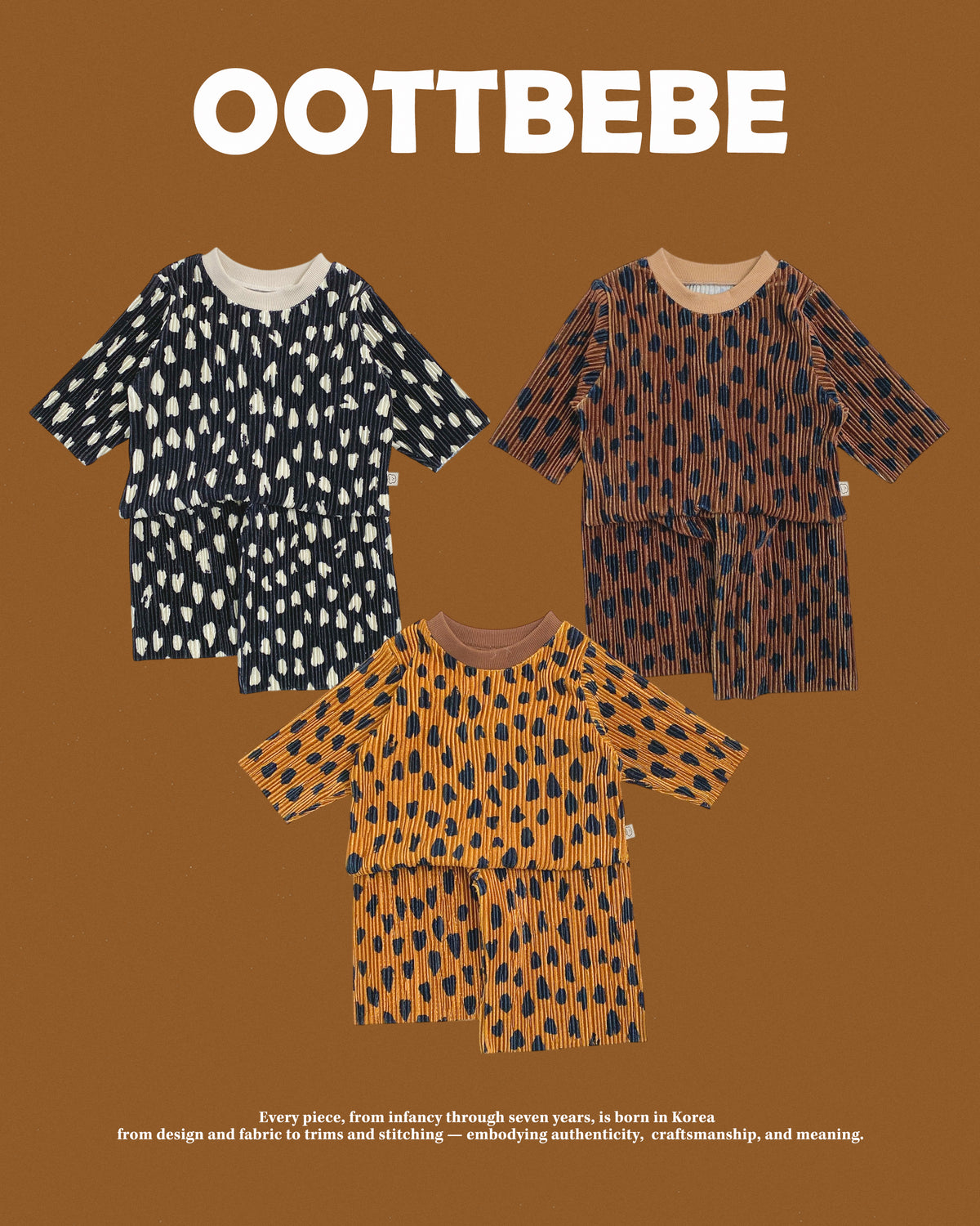 [PRE-ORDER] Velvet Leopard Pleats Top Bottom Set