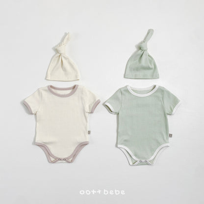 [PRE-ORDER] French Eyelet Body Suit + Bonnet Set