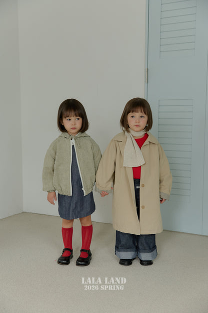 Spring Trench Coat [Cream/M(3-4yr)]