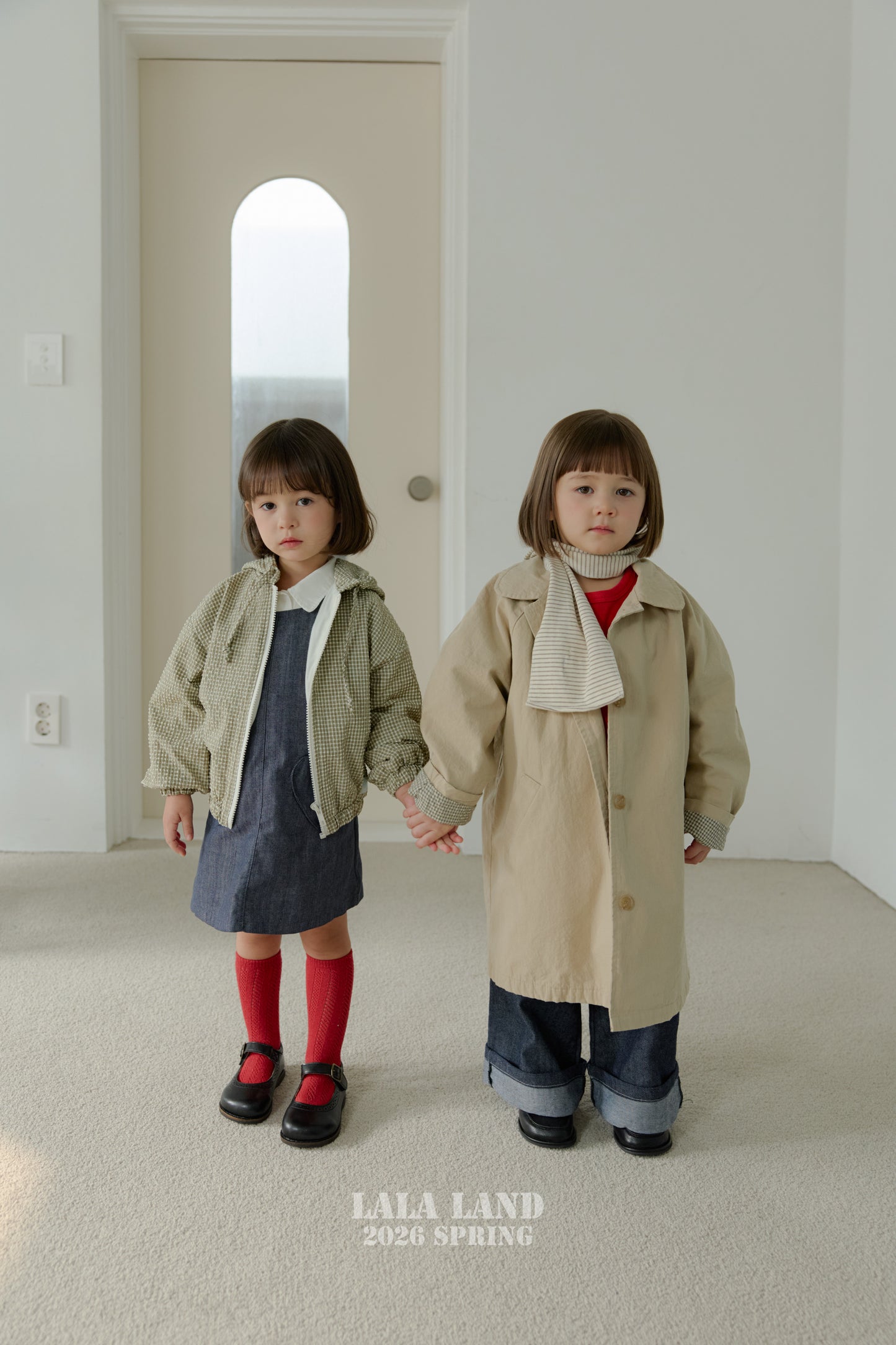 Spring Trench Coat [Cream/M(3-4yr)]