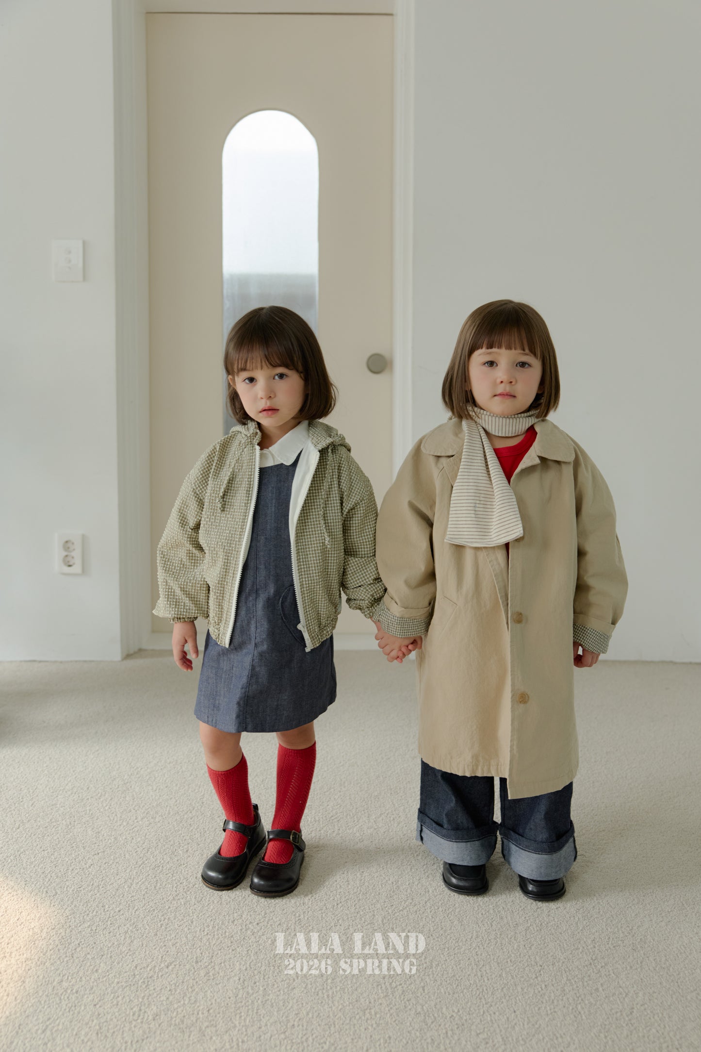 Spring Trench Coat [Cream/M(3-4yr)]