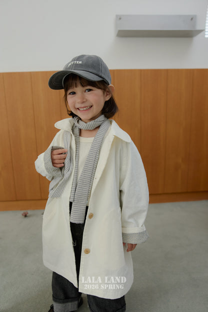 Spring Trench Coat [Cream/M(3-4yr)]