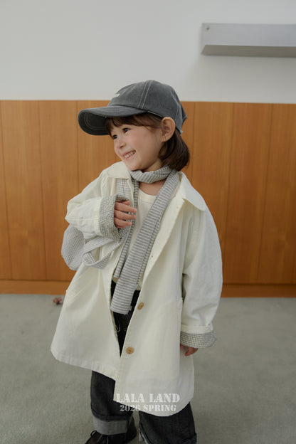 Spring Trench Coat [Cream/M(3-4yr)]