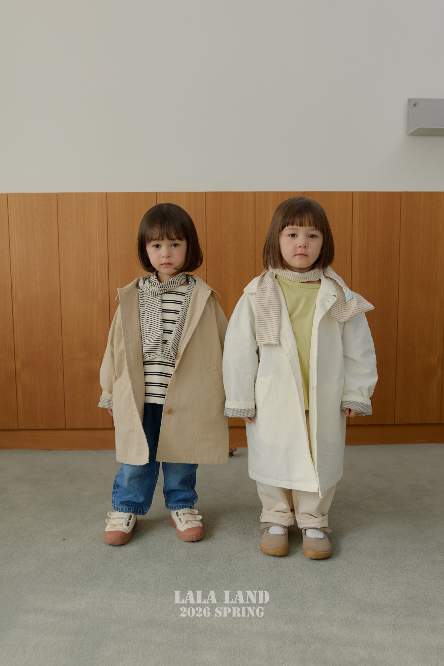 Spring Trench Coat [Cream/M(3-4yr)]