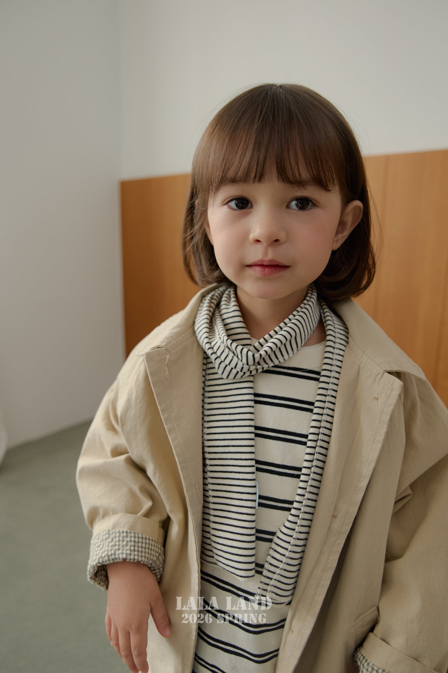 Spring Trench Coat [Cream/M(3-4yr)]
