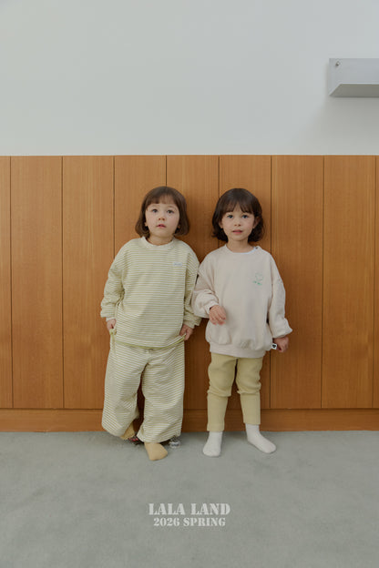 Cozy Ribbed Leggings [Blue, Beige/M(3-4yr)]
