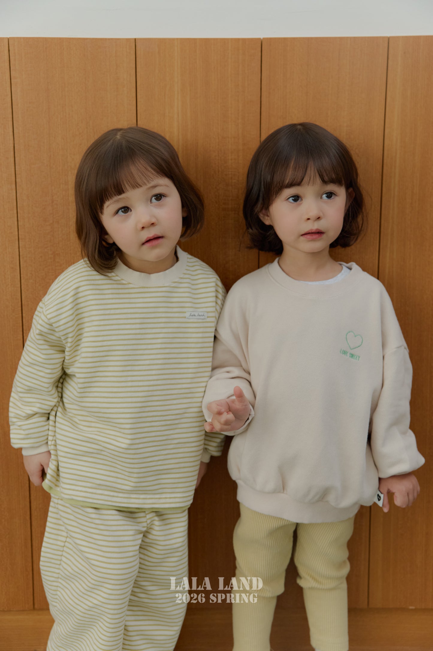 Cozy Ribbed Leggings [Blue, Beige/M(3-4yr)]