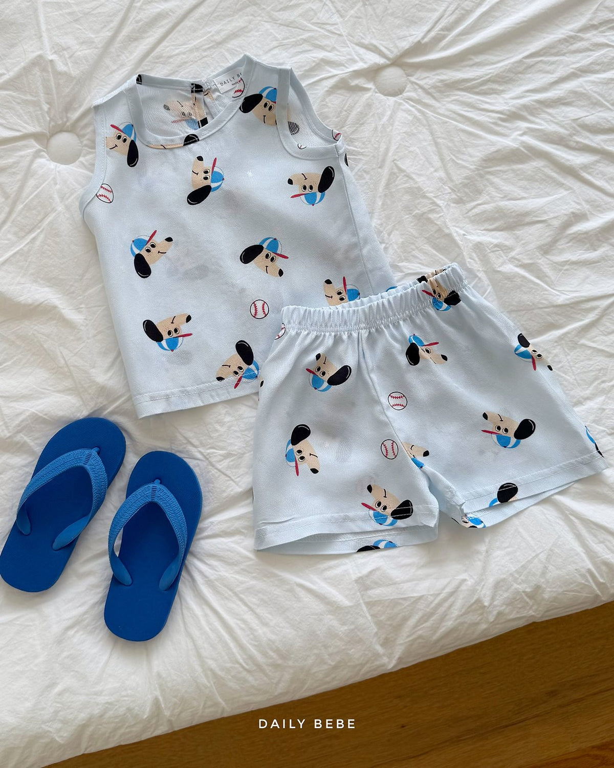 Cooling Rayon Top Bottom Set [Watermelon/M(3-4yr)]