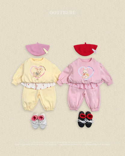 [PRE-ORDER] Cute Rabbit Top Bottom Set