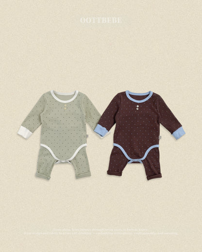 [PRE-ORDER] Shushu Dot Body Suit + Leggings Set