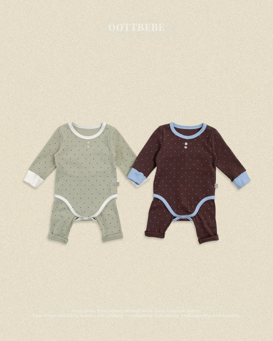 [PRE-ORDER] Shushu Dot Body Suit + Leggings Set