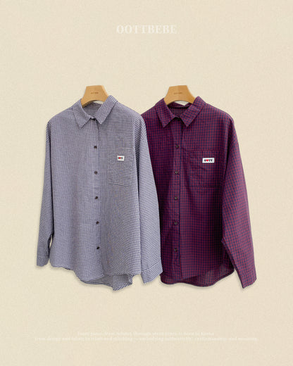 [PRE-ORDER] Cappuccino Check Shirts (Mom Couple)