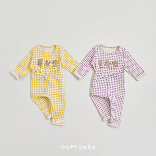 [PRE-ORDER] Check Bear Home Wear Set