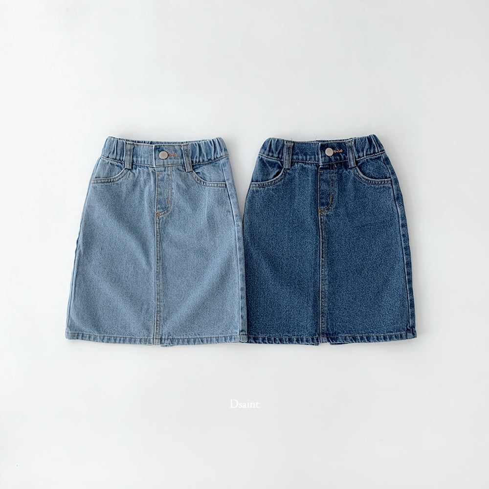 [PRE-ORDER] Half Open Denim Skirts