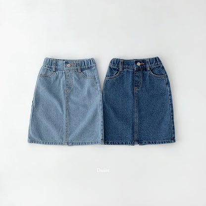 [PRE-ORDER] Half Open Denim Skirts