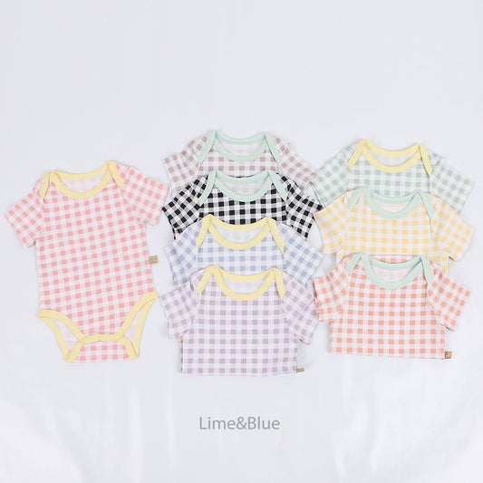 [PRE-ORDER] Summer Check Check Body Suit