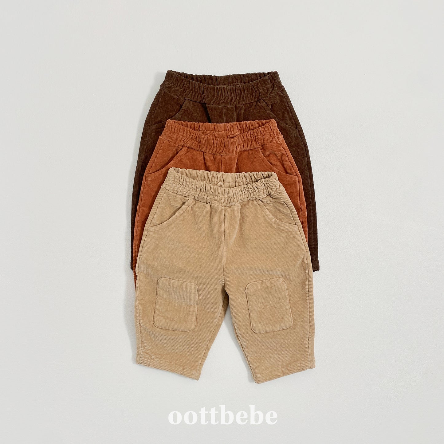 [PRE-ORDER] Corduroy Round Patch Pants