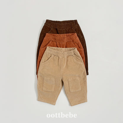 [PRE-ORDER] Corduroy Round Patch Pants