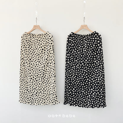 [PRE-ORDER] Petite Leopard Pleats Mom Skirts