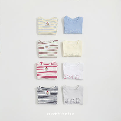 Say Oott 1+1 Baby T-Shirts [Red/Ivory/Baby M(6-12m)]