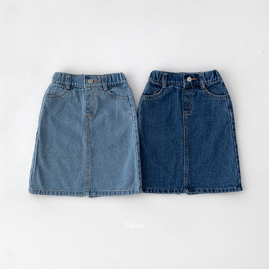 [PRE-ORDER] Half Open Denim Skirts