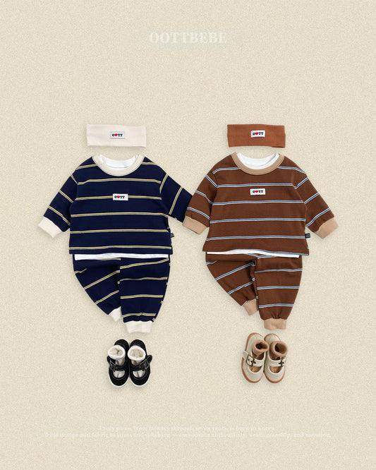 [PRE-ORDER] Rookie Stripe Top Bottom Set