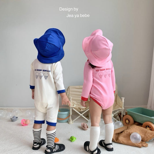 [PRE-ORDER] Vanilla Swim Suit + Hat Set