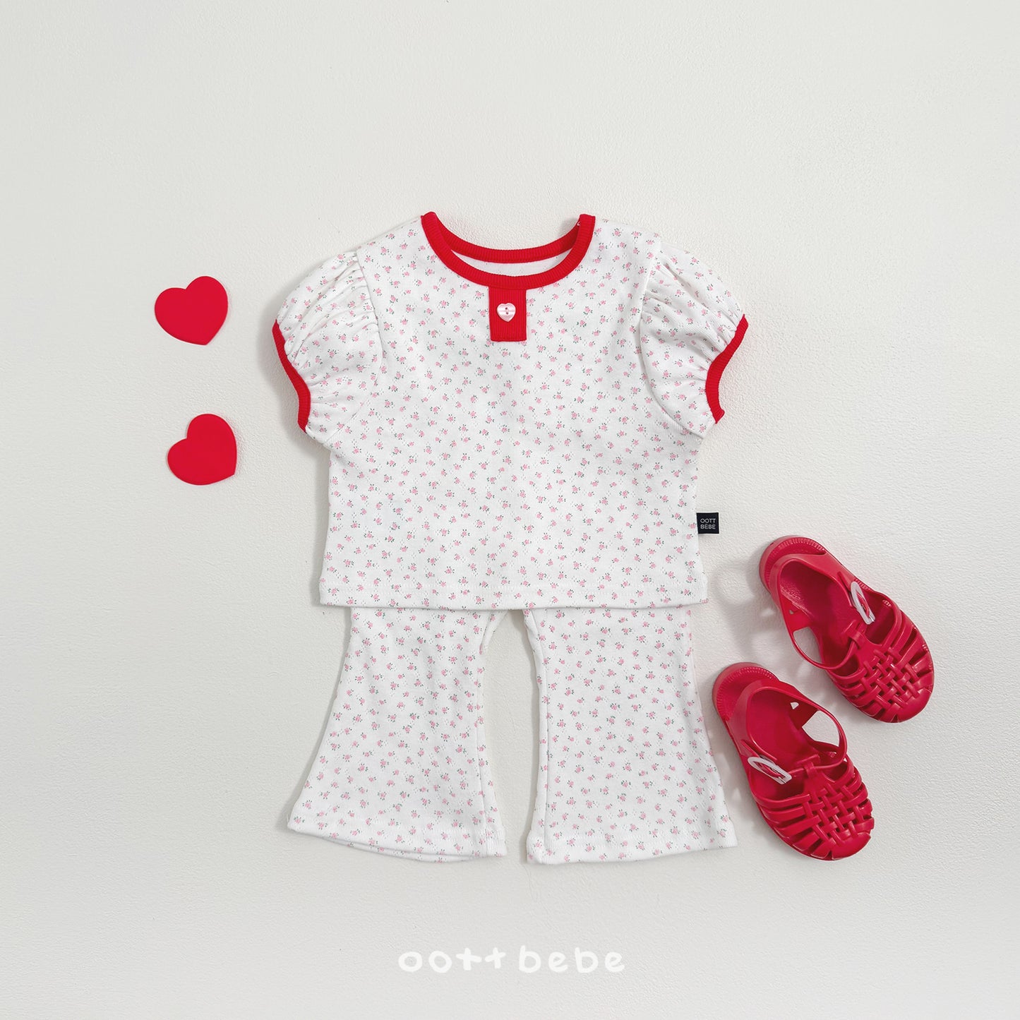 [PRE-ORDER] Lovely Eyelet Top Bottom Set