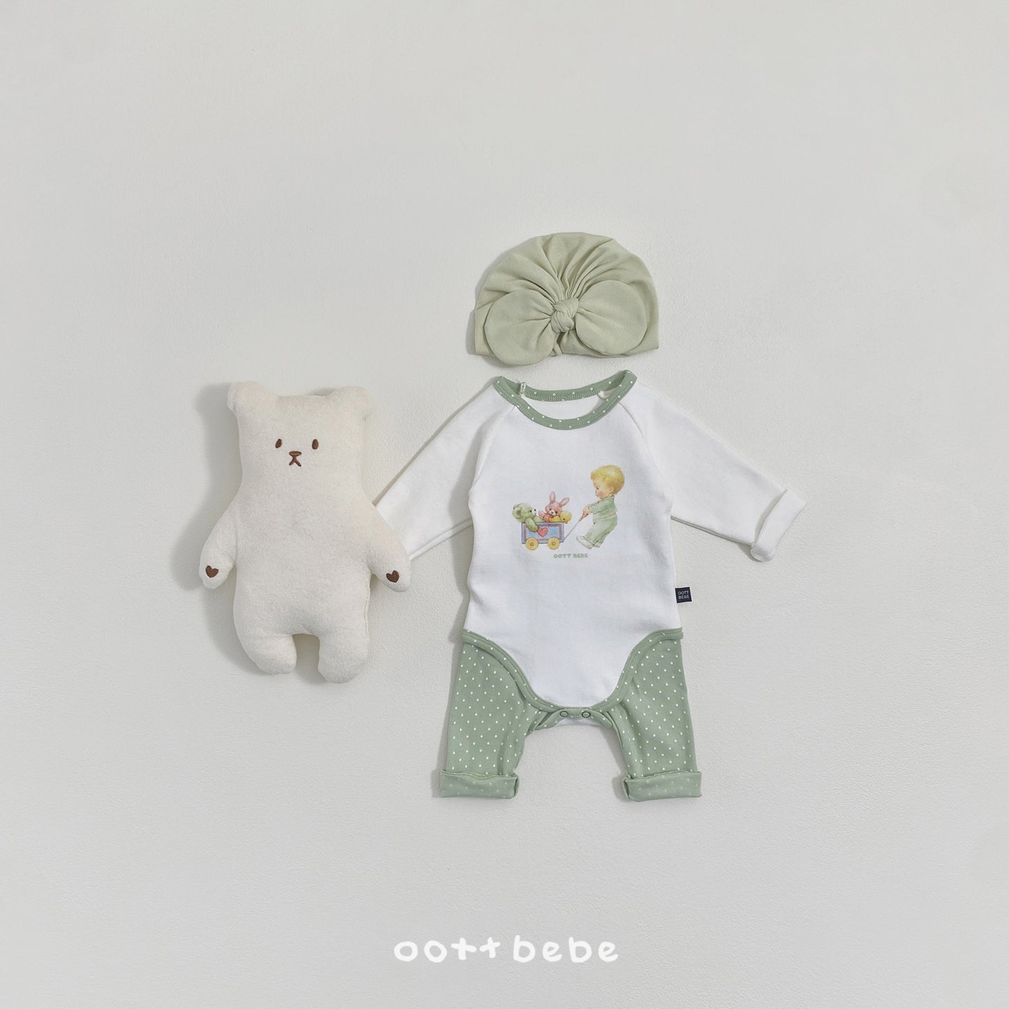 [PRE-ORDER] Custard Cream Body Suit + Leggings Set