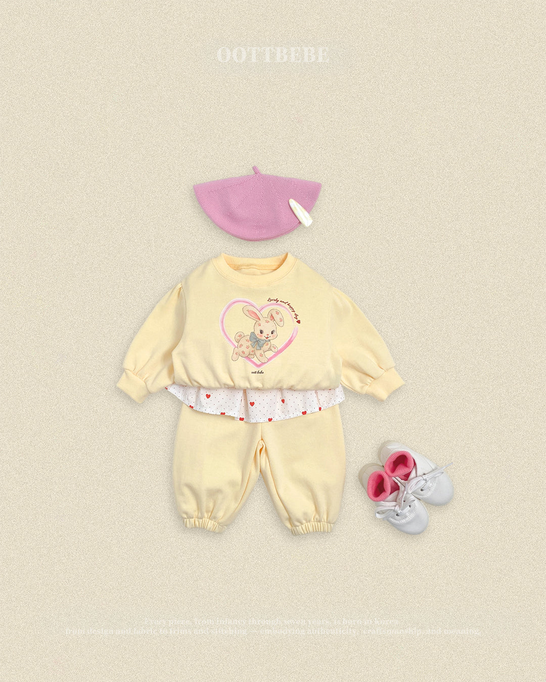 [PRE-ORDER] Cute Rabbit Top Bottom Set