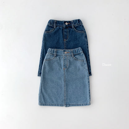 [PRE-ORDER] Half Open Denim Skirts