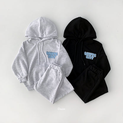 [PRE-ORDER] White Cat Hoodie Top Bottom Set