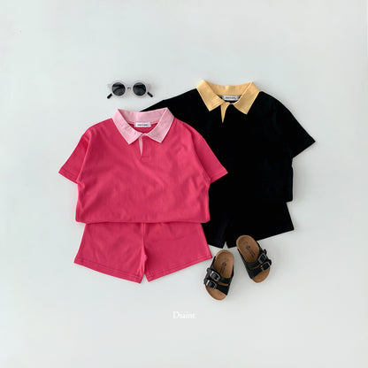 [PRE-ORDER] Ping Pong Collar Top Bottom Set