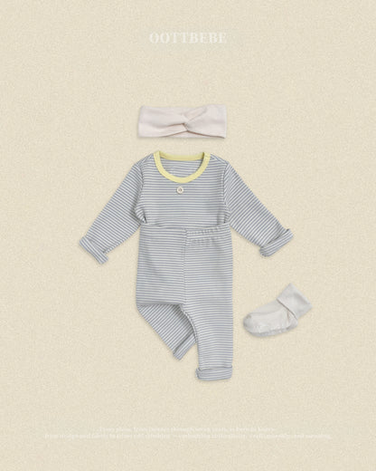 Vanilla Latte Home Wear Set [Blue/Yellow/XL(4-5yr)]