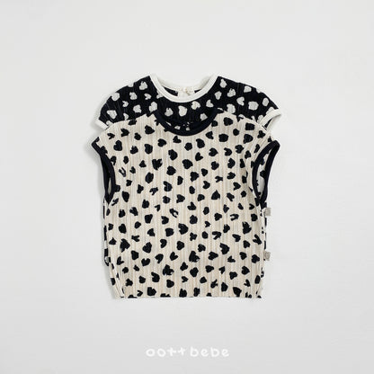 [PRE-ORDER] Petite Leopard Pleats Top Bottom Set