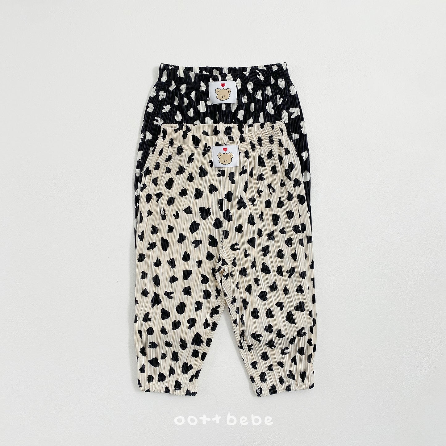 [PRE-ORDER] Petite Leopard Pleats Top Bottom Set