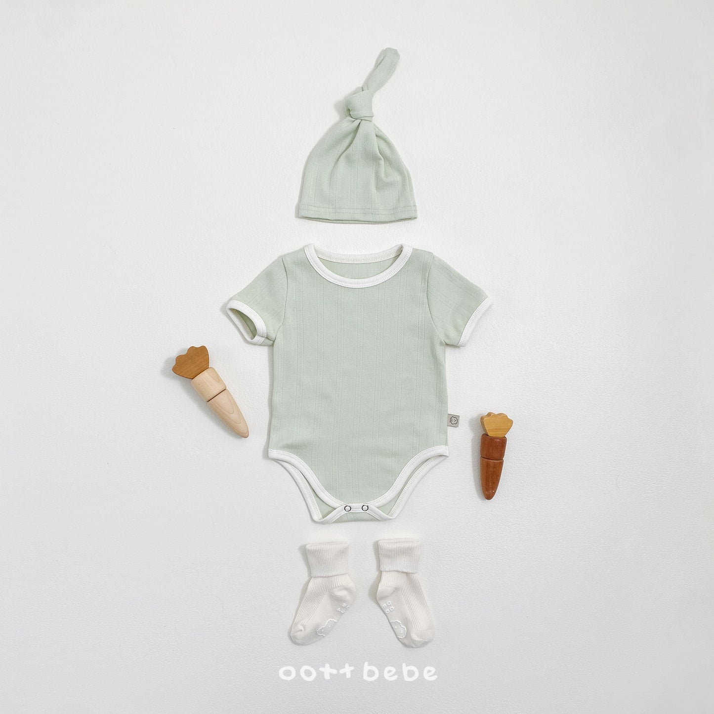 [PRE-ORDER] French Eyelet Body Suit + Bonnet Set