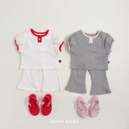 [PRE-ORDER] Lovely Eyelet Top Bottom Set