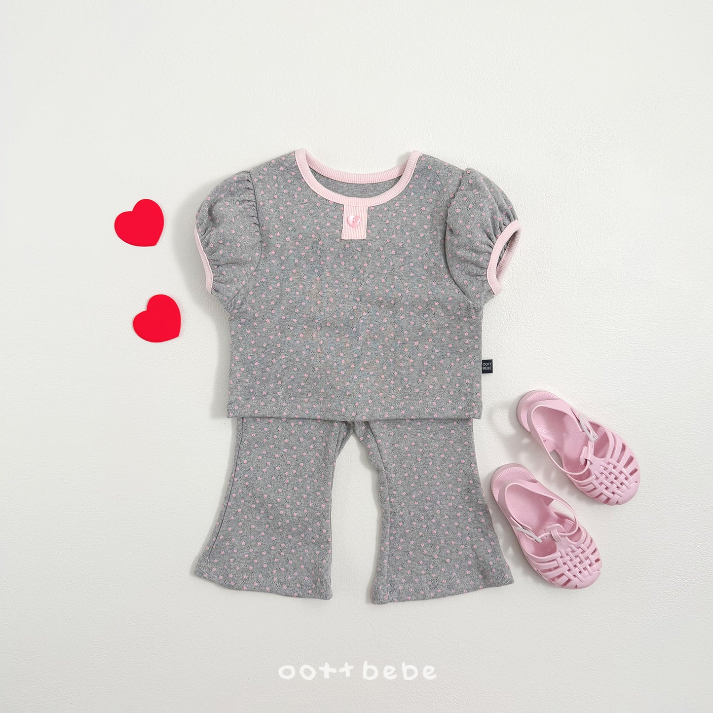 [PRE-ORDER] Lovely Eyelet Top Bottom Set