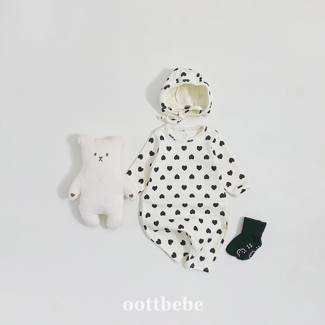 [PRE-ORDER] Heart Body Suit + Bonnet Set