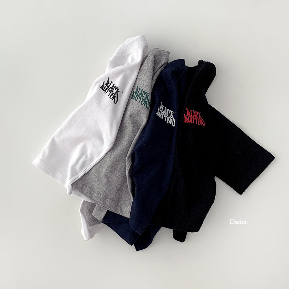 [PRE-ORDER] Black Button T-Shirts