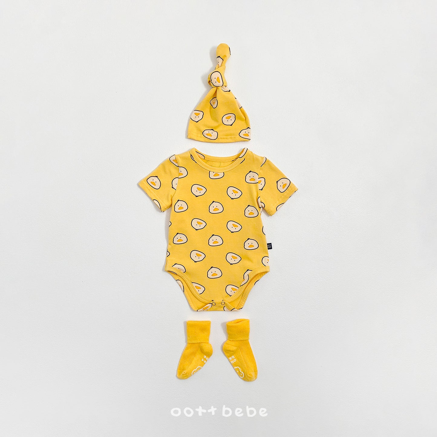[PRE-ORDER] Happy Friends Body Suit + Bonnet Set