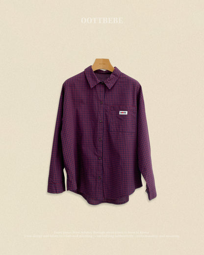[PRE-ORDER] Cappuccino Check Shirts (Mom Couple)