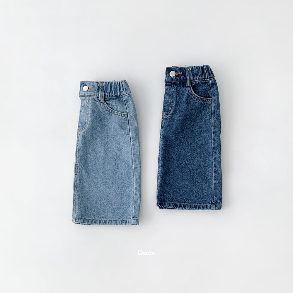 [PRE-ORDER] Half Open Denim Skirts