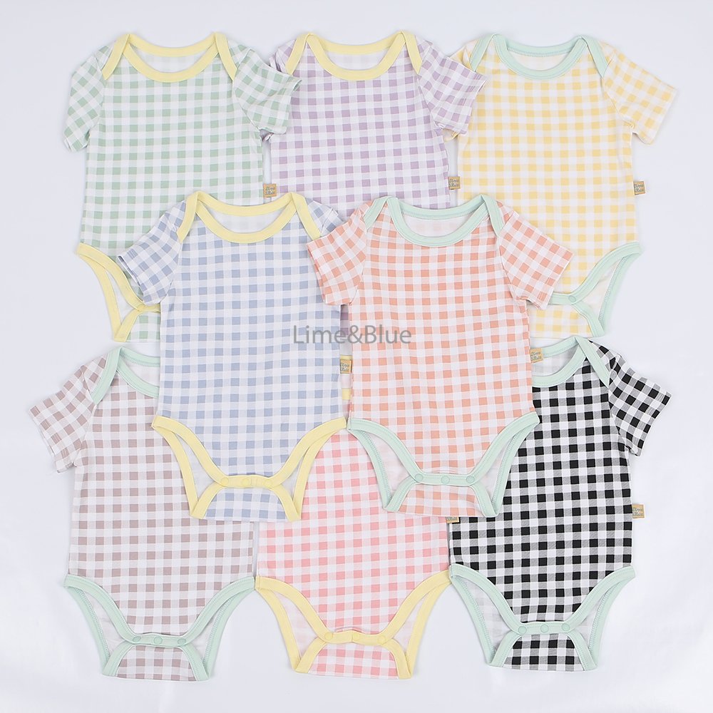 [PRE-ORDER] Summer Check Check Body Suit